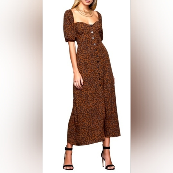 Good American Dresses & Skirts - Good American Brown Leopard Print Dress